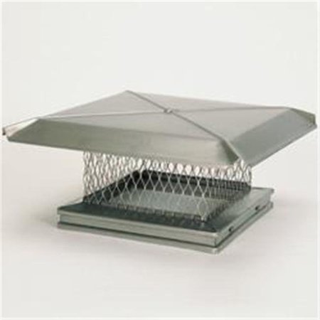 INTEGRA MILTEX Gelco 13103 8 Inch  x 13 Inch  Gelco Stainless Steel Single-flue Chiminey Cap  304-alloy 13103